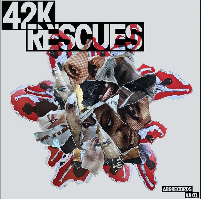 42K Rescues collage artwork. Photo by Iheb Fehri